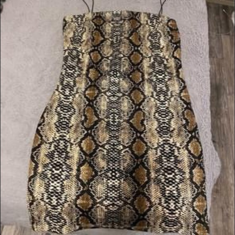 Snake skin dress